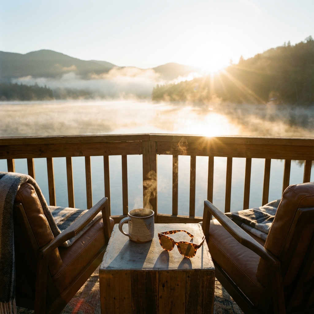 A beautiful morning scene representing energy and fresh start