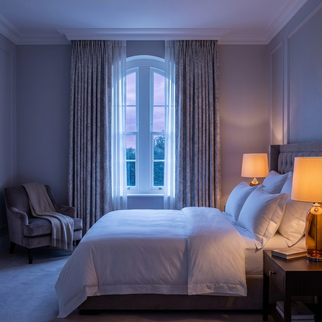 A peaceful night representing restful sleep